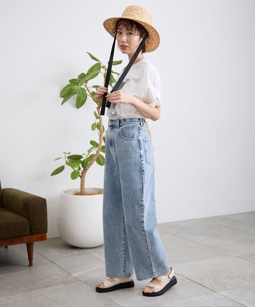 LEPSIM（レプシィム）の「つば広ラフィアハット　995101（ハット・レディース・ベージュ系その他/ベージュ・ONE SIZE）」の5枚目の写真