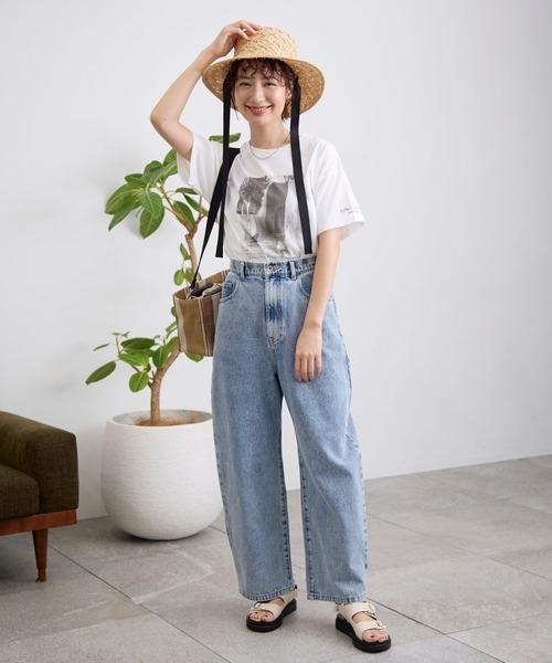 LEPSIM（レプシィム）の「つば広ラフィアハット　995101（ハット・レディース・ベージュ系その他/ベージュ・ONE SIZE）」の6枚目の写真