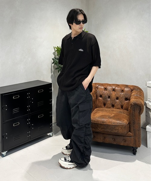 sedacle(セダクル)の「サイドシャーリングカーゴパンツ(カーゴパンツ・メンズ・ブラック/グレー/ホワイト・SMALL/MEDIUM/LARGE)」の13枚目の写真