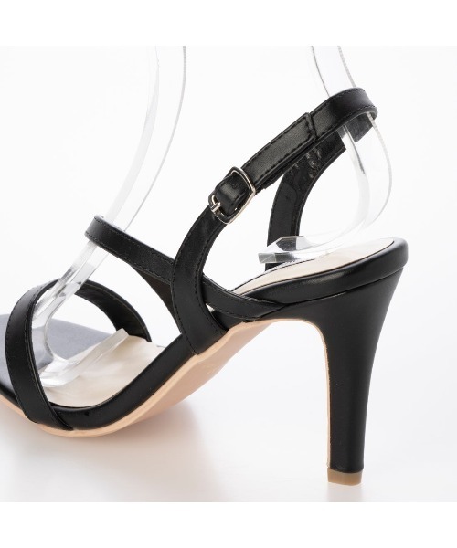 Miminy Piminy（ミミニー ピミニー）の「MiminyPiminy(ミミニーピミニー)8.5cmヒールラインベルトサンダル（サンダル・レディース・シルバー/ブラック/ゴールド・S/M/L/LL）」の17枚目の写真