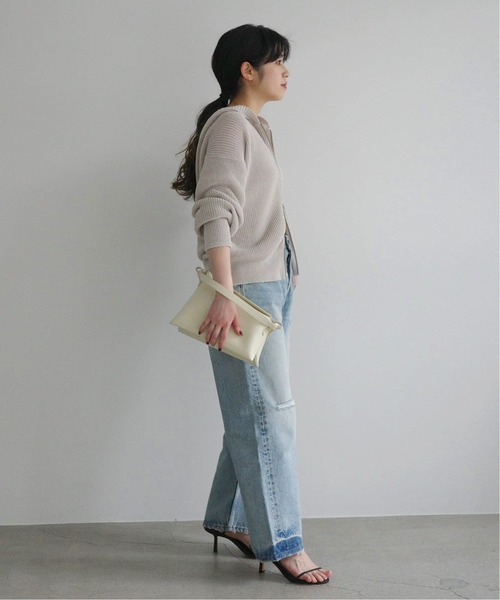 AP STUDIO（エーピーストゥディオ）の「ギマコットンフーディ―（パーカー・レディース・チャコールグレー/ライトグレー・FREE）」の6枚目の写真