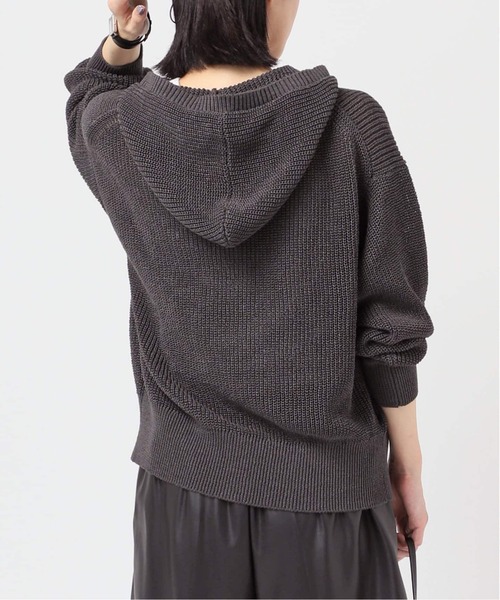 AP STUDIO（エーピーストゥディオ）の「ギマコットンフーディ―（パーカー・レディース・チャコールグレー/ライトグレー・FREE）」の18枚目の写真