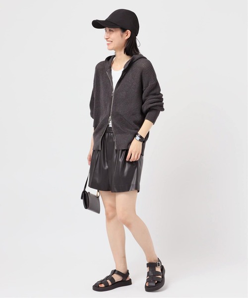 AP STUDIO（エーピーストゥディオ）の「ギマコットンフーディ―（パーカー・レディース・チャコールグレー/ライトグレー・FREE）」の19枚目の写真