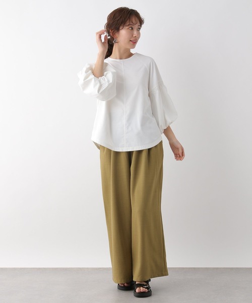 袖ボリュームブラウス セール】袖ボリュームブラウス 114422（シャツ/ブラウス