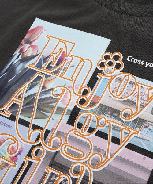 algy（アルジー）の「テンシャプリントビッグT（Tシャツ/カットソー・キッズ・ミント/チャコール/オフホワイト・X-SMALL/XX-SMALL/SMALL/MEDIUM）」の14枚目の写真