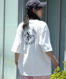 【U.S. POLO ASSN./ユーエスポロアッスン】ワンポイント刺繍バックプリントクルーショートスリーブTシャツ