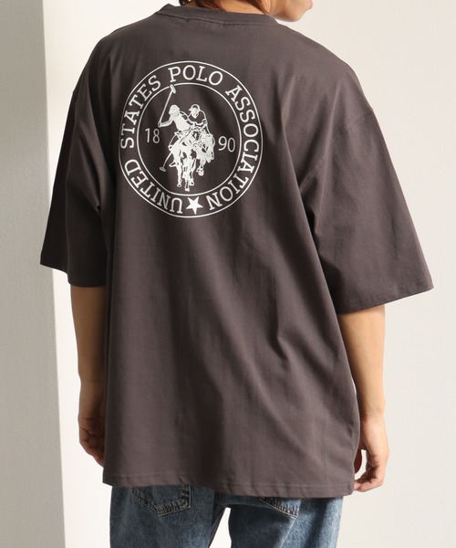 U.S. POLO ASSN.(ユーエスポロアッスン)の「【U.S. POLO ASSN./ユーエスポロアッスン】ワンポイント刺繍バックプリントクルーショートスリーブTシャツ(Tシャツ/カットソー・メンズ・オフホワイト/ネイビー/スミクロ/ブラック/杢グレー・LL/L/M)」の17枚目の写真