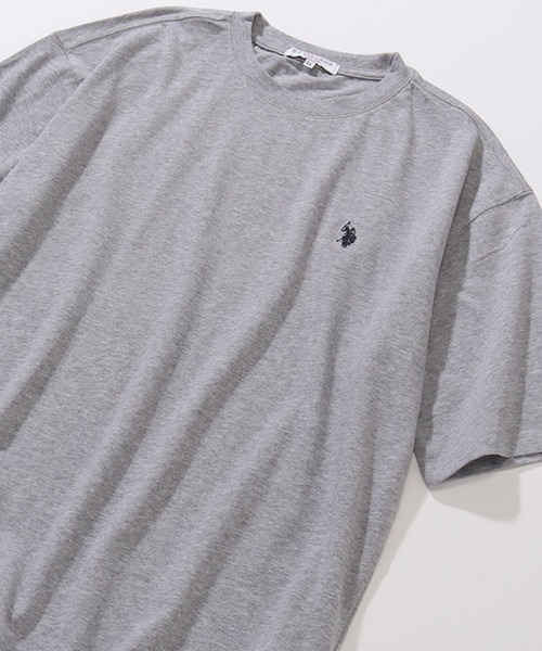 U.S. POLO ASSN.(ユーエスポロアッスン)の「【U.S. POLO ASSN./ユーエスポロアッスン】ワンポイント刺繍バックプリントクルーショートスリーブTシャツ(Tシャツ/カットソー・メンズ・オフホワイト/ネイビー/スミクロ/ブラック/杢グレー・LL/L/M)」の10枚目の写真
