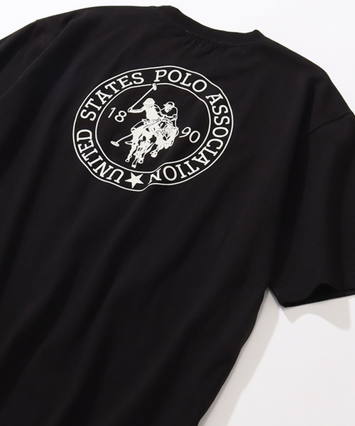 U.S. POLO ASSN.(ユーエスポロアッスン)の「【U.S. POLO ASSN./ユーエスポロアッスン】ワンポイント刺繍バックプリントクルーショートスリーブTシャツ(Tシャツ/カットソー・メンズ・オフホワイト/ネイビー/スミクロ/ブラック/杢グレー・LL/L/M)」の7枚目の写真