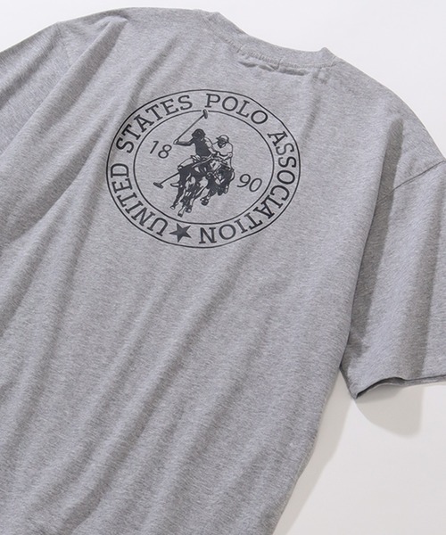 U.S. POLO ASSN.(ユーエスポロアッスン)の「【U.S. POLO ASSN./ユーエスポロアッスン】ワンポイント刺繍バックプリントクルーショートスリーブTシャツ(Tシャツ/カットソー・メンズ・オフホワイト/ネイビー/スミクロ/ブラック/杢グレー・LL/L/M)」の11枚目の写真