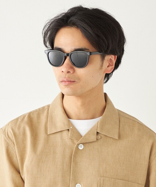 SHIPS Colors（シップス カラーズ）の「SHIPS Colors:ウェリントン サングラス◇（サングラス・メンズ・ライトグレー/ブルー/ブラック・ONE SIZE）」の2枚目の写真