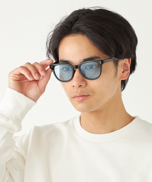 SHIPS Colors（シップス カラーズ）の「SHIPS Colors:ウェリントン サングラス◇（サングラス・メンズ・ライトグレー/ブルー/ブラック・ONE SIZE）」の20枚目の写真