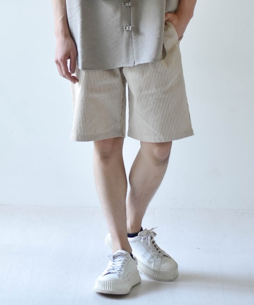 Starting Over（スターティングオーバー）の「loose-fitting work shorts/ルーズフィット ワークショーツ（その他パンツ・メンズ・パープル/ベージュ/ブラック系1/ベージュ系/ホワイト/レオパード/ネイビー系/ワンウォッシュ/オリーブ/ブラック/ライトブルー/アニマル/カーキ系/ブラック系3/ホワイト系/ホワイト系1/ネイビー系2/ブラック系2/ベージュ系1/ネイビー系1・L/XL/M/S）」の3枚目の写真