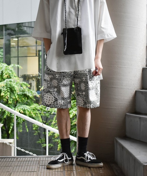 Starting Over（スターティングオーバー）の「loose-fitting work shorts/ルーズフィット ワークショーツ（その他パンツ・メンズ・パープル/ベージュ/ブラック系1/ベージュ系/ホワイト/レオパード/ネイビー系/ワンウォッシュ/オリーブ/ブラック/ライトブルー/アニマル/カーキ系/ブラック系3/ホワイト系/ホワイト系1/ネイビー系2/ブラック系2/ベージュ系1/ネイビー系1・L/XL/M/S）」の4枚目の写真