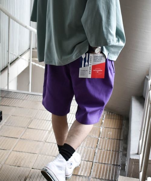 Starting Over（スターティングオーバー）の「loose-fitting work shorts/ルーズフィット ワークショーツ（その他パンツ・メンズ・パープル/ベージュ/ブラック系1/ベージュ系/ホワイト/レオパード/ネイビー系/ワンウォッシュ/オリーブ/ブラック/ライトブルー/アニマル/カーキ系/ブラック系3/ホワイト系/ホワイト系1/ネイビー系2/ブラック系2/ベージュ系1/ネイビー系1・L/XL/M/S）」の18枚目の写真