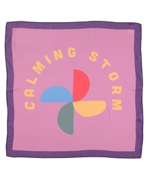 IN THE PARK(CUp[N)́ypiupiuchickzSilky bandana/scarf | Purple w/ "calming storm" print(o_i/XJ[t)
