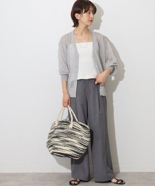 JOURNAL STANDARD relume(ジャーナルスタンダード レリューム)の「シアーVカーディガン(カーディガン/ボレロ・レディース・ピンク/グレー/ブラック・FREE)」の17枚目の写真