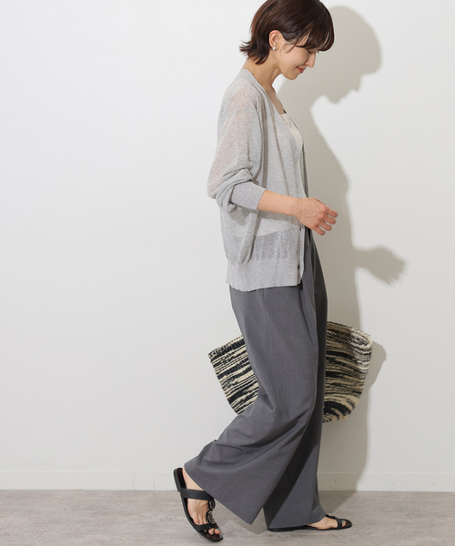JOURNAL STANDARD relume(ジャーナルスタンダード レリューム)の「シアーVカーディガン(カーディガン/ボレロ・レディース・ピンク/グレー/ブラック・FREE)」の19枚目の写真
