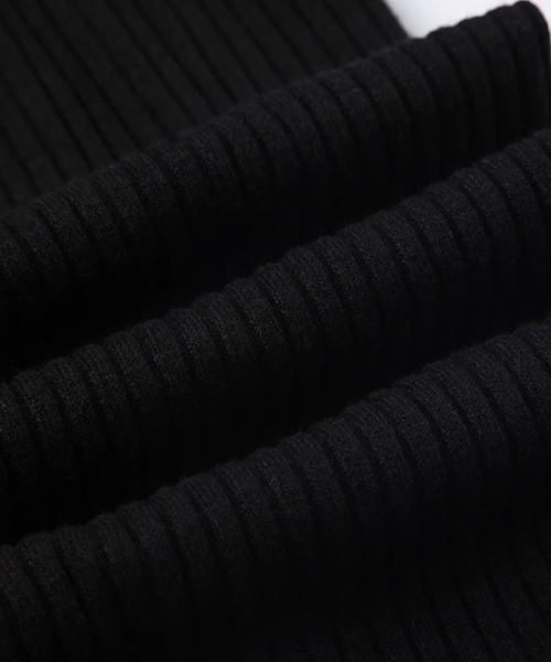 .KOM（ドットコム）の「『.KOM/ドットケーオーエム』編み上げレッグカバー【Y】【CN】（レッグウォーマー・レディース・ブラック/グレー・FREE）」の11枚目の写真