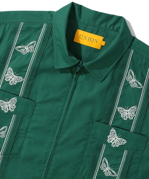 UNION(UNION TOKYO)(ユニオン)の「UNION TOKYO TYSON SS WOVEN ユニオントーキョー(シャツ/ブラウス・メンズ・グリーン/ホワイト・X-LARGE/LARGE/SMALL/MEDIUM)」の8枚目の写真