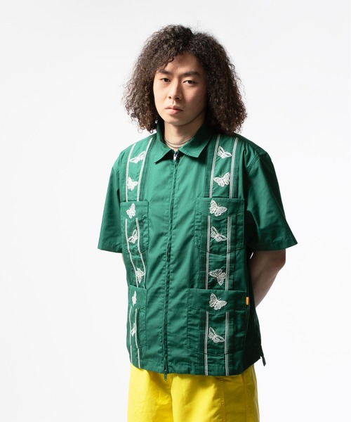UNION(UNION TOKYO)(ユニオン)の「UNION TOKYO TYSON SS WOVEN ユニオントーキョー(シャツ/ブラウス・メンズ・グリーン/ホワイト・X-LARGE/LARGE/SMALL/MEDIUM)」の11枚目の写真