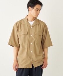 サファリシャツ」に該当するメンズのシャツ/ブラウス（ベージュ