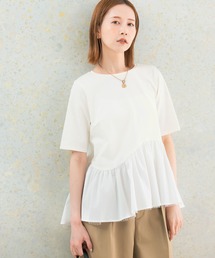 URBAN RESEARCH ROSSO WOMEN | チュールドッキングカットソー(Tシャツ/カットソー)