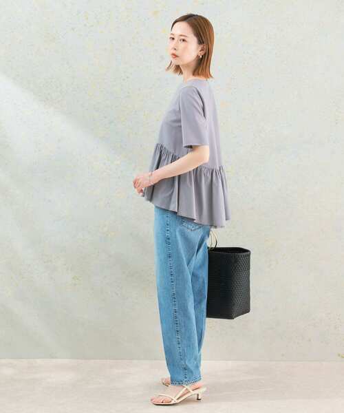 URBAN RESEARCH ROSSO WOMEN(アーバンリサーチ ロッソ)の「チュールドッキングカットソー(Tシャツ/カットソー・レディース・グレー/ブラック/ホワイト・FREE)」の17枚目の写真