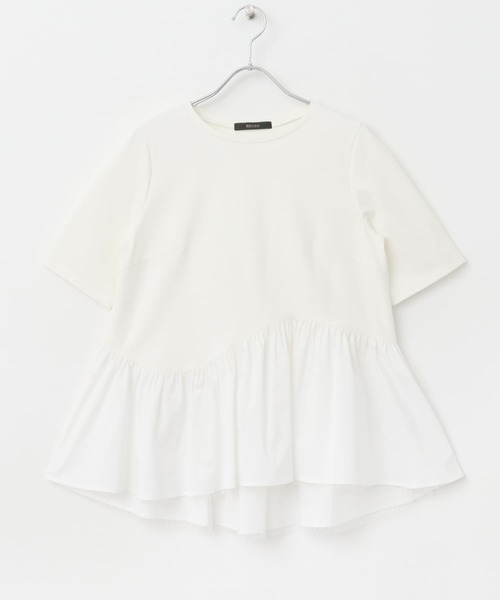 URBAN RESEARCH ROSSO WOMEN(アーバンリサーチ ロッソ)の「チュールドッキングカットソー(Tシャツ/カットソー・レディース・グレー/ブラック/ホワイト・FREE)」の16枚目の写真