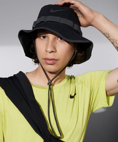 NIKE（ナイキ）の「NIKE/ナイキ ハット Dri-FIT エイペックス バケットハット FB5621-010（ハット・メンズ・ブラック・M）」の6枚目の写真
