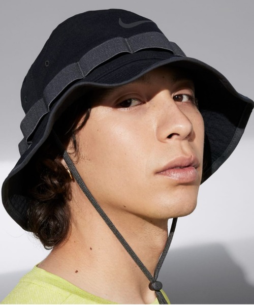 NIKE（ナイキ）の「NIKE/ナイキ ハット Dri-FIT エイペックス バケットハット FB5621-010（ハット・メンズ・ブラック・M）」の3枚目の写真