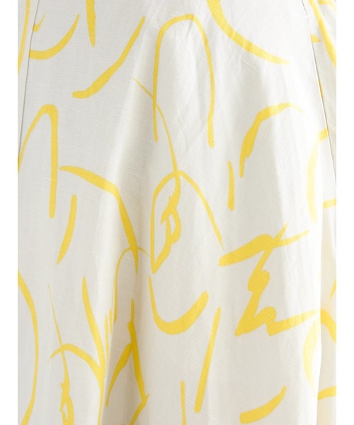 Te chichi（テチチ）の「レーヨン麻ラインアートフレアスカート（スカート・レディース・グレー/オフホワイト・F）」の11枚目の写真