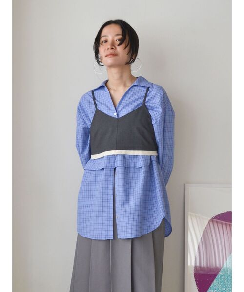 Ungrid（アングリッド）の「カットオフデザインビスチェ（キャミソール・レディース・チャコールグレー/グリーン系その他・FREE）」の20枚目の写真