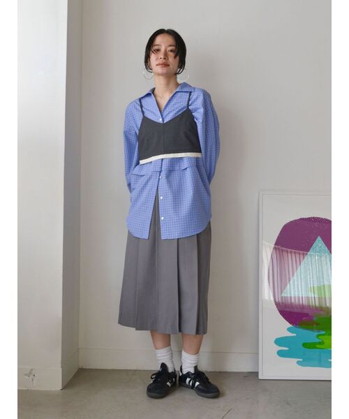 Ungrid（アングリッド）の「カットオフデザインビスチェ（キャミソール・レディース・チャコールグレー/グリーン系その他・FREE）」の18枚目の写真