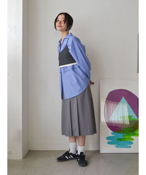 Ungrid（アングリッド）の「カットオフデザインビスチェ（キャミソール・レディース・チャコールグレー/グリーン系その他・FREE）」の17枚目の写真