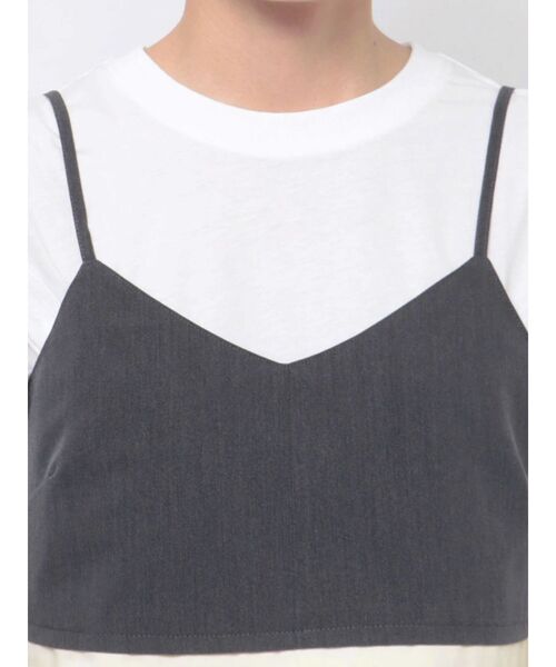Ungrid（アングリッド）の「カットオフデザインビスチェ（キャミソール・レディース・チャコールグレー/グリーン系その他・FREE）」の9枚目の写真