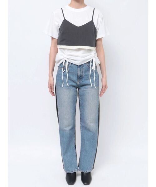 Ungrid（アングリッド）の「カットオフデザインビスチェ（キャミソール・レディース・チャコールグレー/グリーン系その他・FREE）」の5枚目の写真