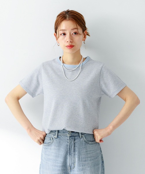URBAN RESEARCH Sonny Label（アーバンリサーチサニーレーベル）の「JQベーシックコンパクトTシャツ（Tシャツ/カットソー・レディース・ブラック/グレー/ブルー系その他・FREE）」の22枚目の写真