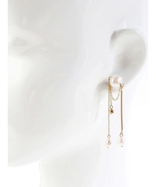LAGUNAMOON（ラグナムーン）の「LADY淡水パールアシンメトリーピアス（ピアス（両耳用）・レディース・アイボリー・FREE）」の8枚目の写真