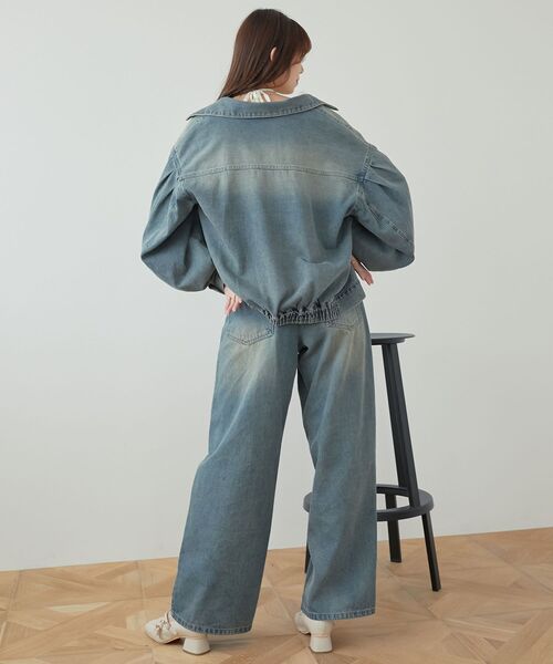 MAJESTIC LEGON（マジェスティックレゴン）の「オーバーサイズデニムジャケット（デニムジャケット・レディース・ブルー/グレー・MEDIUM）」の16枚目の写真