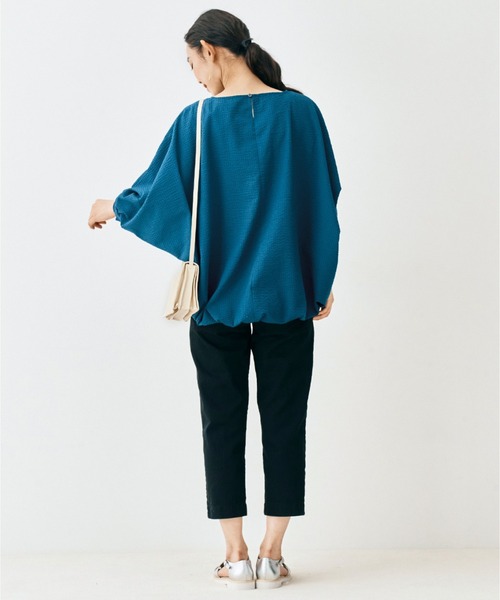 and myera(アンド マイラ)の「and myera シアサッカーのワイドトップス(その他トップス・レディース・ブルーグリーン・MEDIUM/LARGE/SMALL/X-LARGE)」の8枚目の写真