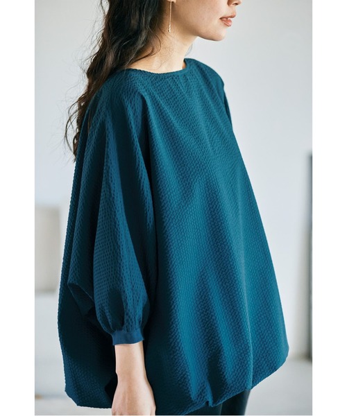 and myera(アンド マイラ)の「and myera シアサッカーのワイドトップス(その他トップス・レディース・ブルーグリーン・MEDIUM/LARGE/SMALL/X-LARGE)」の9枚目の写真