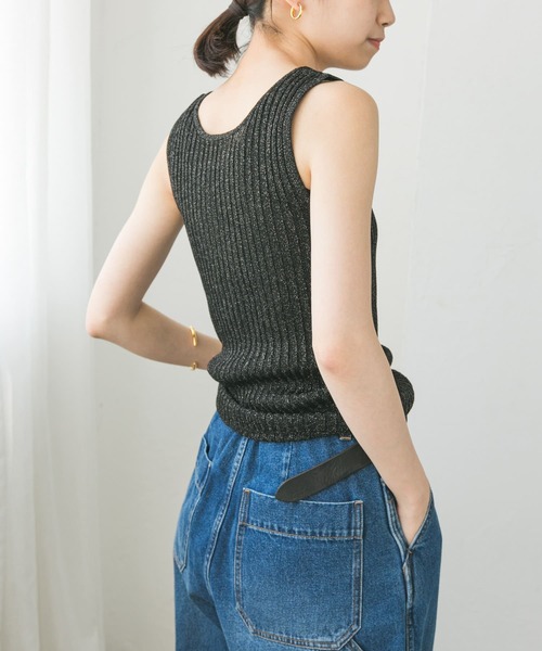 URBAN RESEARCH(アーバンリサーチ)の「ハイゲージラメタンクトップ(タンクトップ・レディース・ブルー/ブラック/ベージュ・FREE)」の15枚目の写真