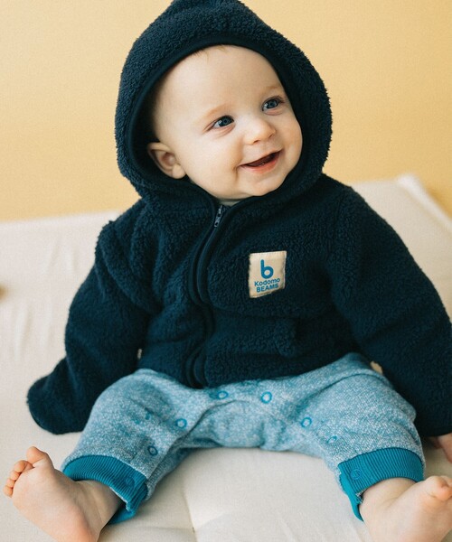 こども ビームス（コドモビームス）の「highking / 別注 テンダー フーディ 2024（70～110cm）（パーカー・キッズ・ベージュ/ネイビー・70/80/90t/100/110）」の2枚目の写真