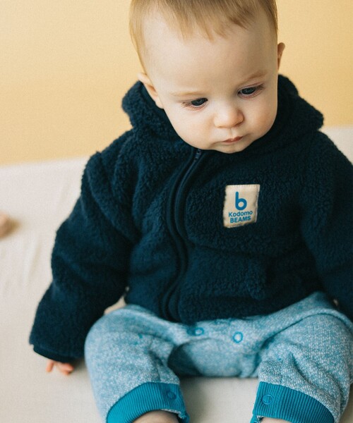 こども ビームス（コドモビームス）の「highking / 別注 テンダー フーディ 2024（70～110cm）（パーカー・キッズ・ベージュ/ネイビー・70/80/90t/100/110）」の3枚目の写真