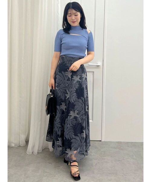 MERCURYDUO（マーキュリーデュオ）の「2WAYカットアウトニット（ニット/セーター・レディース・ブラック/オフホワイト/イエロー/ブルー/ラベンダー・FREE）」の18枚目の写真