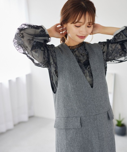 gさん mysty woman（ミスティウーマン）の「フローラルレース刺繍