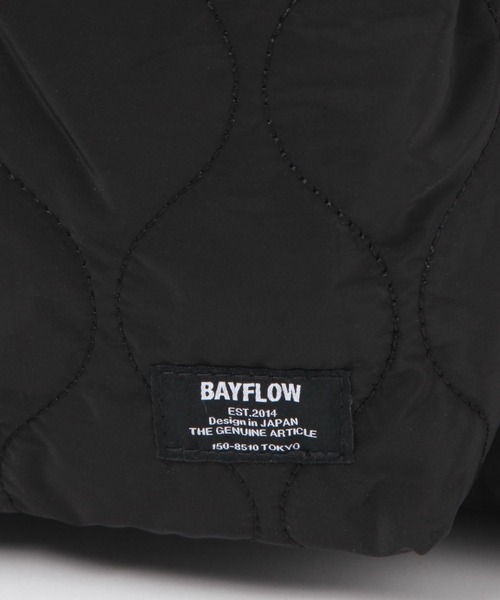 BAYFLOW（ベイフロー）の「キルティングショッパートートバッグ（トートバッグ・メンズ・ブラック/カーキ・FREE）」の14枚目の写真
