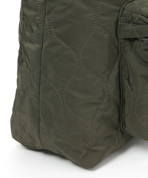 BAYFLOW（ベイフロー）の「キルティングショッパートートバッグ（トートバッグ・メンズ・ブラック/カーキ・FREE）」の9枚目の写真