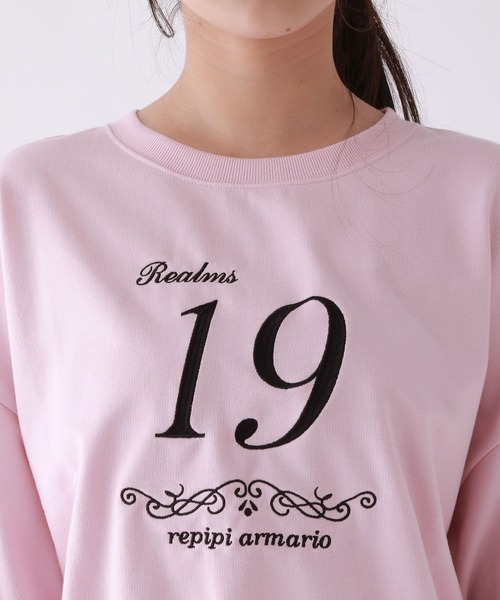 repipi armario（レピピ アルマリオ）の「☆セットアイテム☆ラインリボンセットアップ（セットアップ・キッズ・サックスブルー/グレー/ピンク・MEDIUM/LARGE/SMALL）」の13枚目の写真